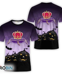 Crown Royal Halloween Night Pumpkin 3D All Over Printed T-Shirt Crown Royal Halloween Night Pumpkin 3D All Over Printed T-Shirt