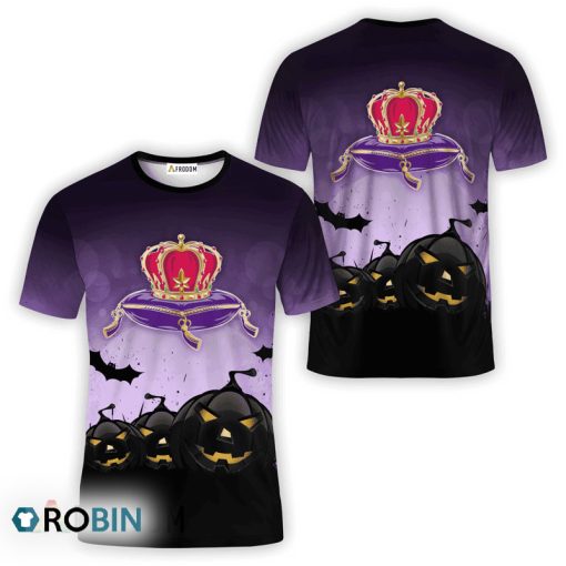 Crown Royal Halloween Night Pumpkin 3D All Over Printed T-Shirt