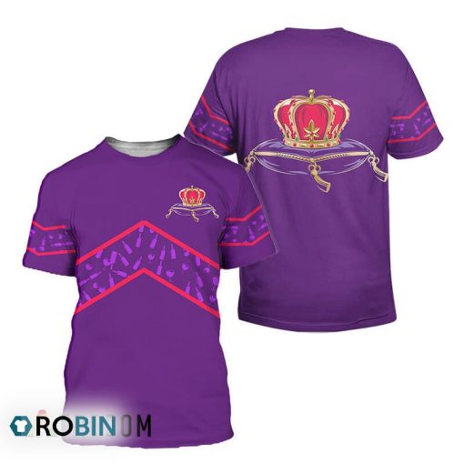 Crown Royal Purple Wine Pattern All Over Printed T-Shirt