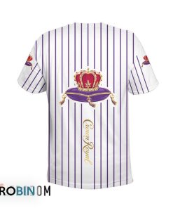 Crown Royal White Vertical Striped 3D All Over Printed T-Shirt Crown Royal White Vertical Striped 3D All Over Printed T-Shirt
