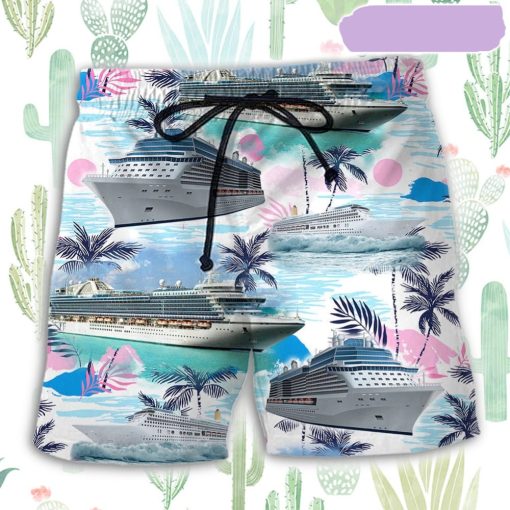 Cruising Beach Tropical Vibe Beach Short, Gift for Holiday Summer