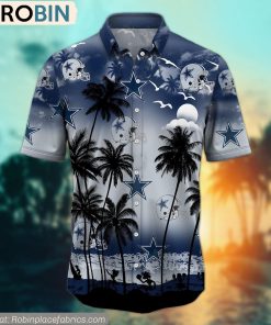 Dallas Cowboys Aloha Palm Tree Hawaiian Shirt Dallas Cowboys Aloha Palm Tree Hawaiian Shirt
