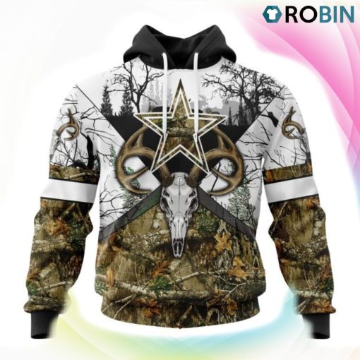 Dallas Cowboys Deer Hunting Camo Style 3D Hoodie, Dallas Cowboys Apparel