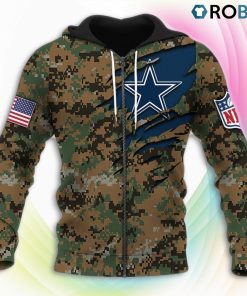 Dallas Cowboys NFL Honor US Marine Veterans 3D Hoodie, Cowboys Football Clothing Dallas Cowboys NFL Honor US Marine Veterans 3D Hoodie, Cowboys Football Clothing