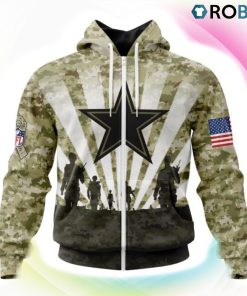 Dallas Cowboys NFL Salute To Service 3D Hoodie, Dallas Cowboys Fan Shirt