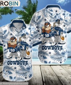 Dallas Cowboys Taz And Bugs NFL Teams Hawaiian Shirt