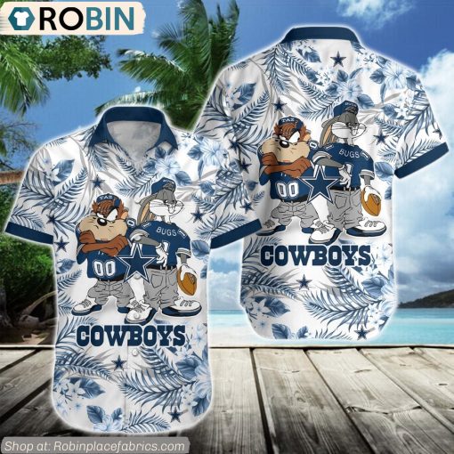 Dallas Cowboys Taz And Bugs NFL Teams Hawaiian Shirt