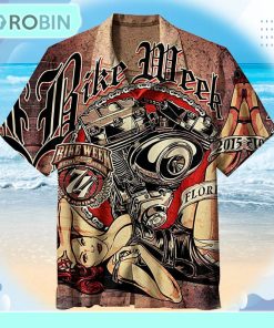 Daytona Bike Week 2015 Unisex Hawaiian Shirt