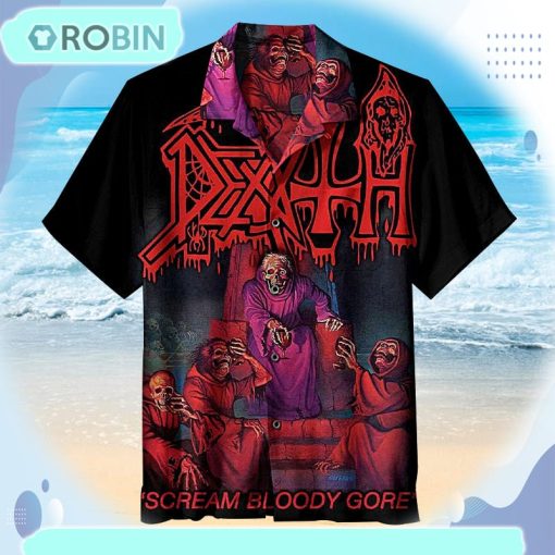 Death, Scream Bloody Gore Unisex Hawaiian Shirt