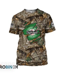 Deer Hunting Heineken 3D All Over Printed T-Shirt