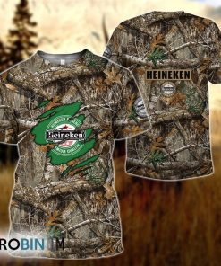Deer Hunting Heineken 3D All Over Printed T-Shirt