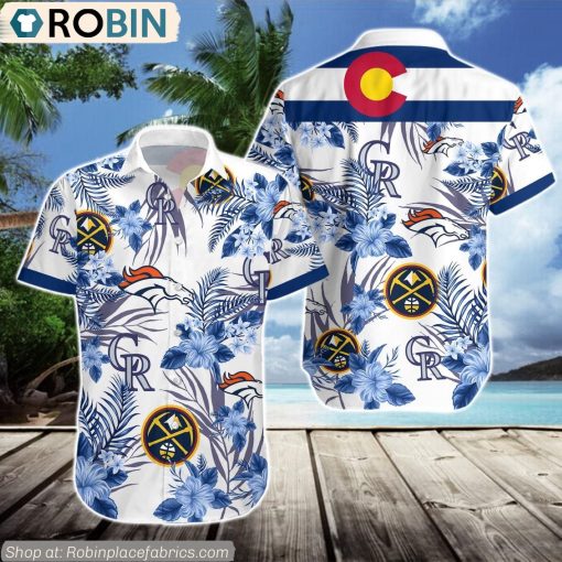 Denver Broncos, Denver Nuggets, Colorado Rockies Hawaiian Shirt