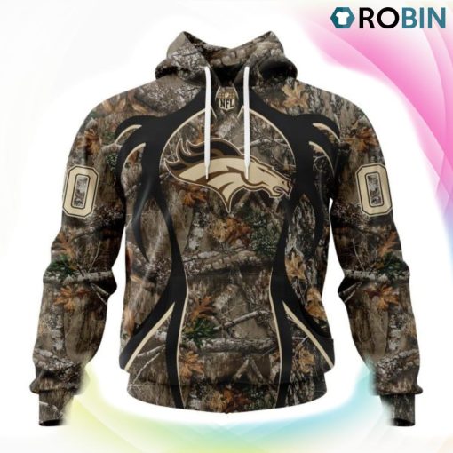 Denver Broncos Hunting Camo Style 3D Hoodie, Denver Broncos Fan Shirt for Sale