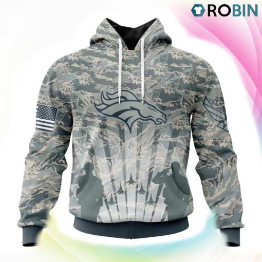 Denver Broncos NFL Honor US Air Force Veterans 3D Hoodie, Denver Broncos Clothing