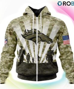Denver Broncos NFL Salute To Service 3D Hoodie, Broncos Gear