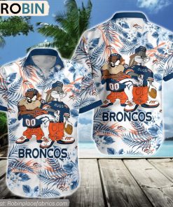 Denver Broncos Taz And Bugs NFL Teams Hawaiian Shirt
