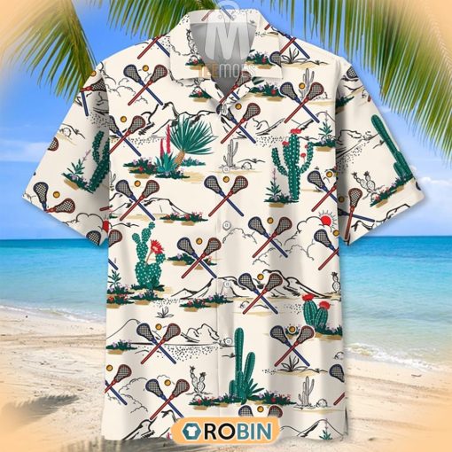 Desert Lacrosse Pattern Hawaiian Shirt