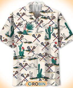 Desert Lacrosse Pattern Hawaiian Shirt
