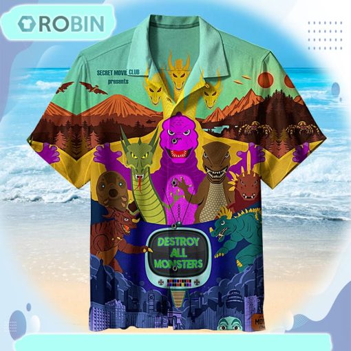 Destroy All Monsters Unisex Hawaiian Shirt