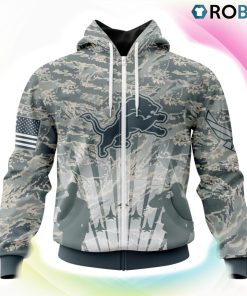 Detroit Lions NFL Honor US Air Force Veterans 3D Hoodie, Detroit Lions Merch Detroit Lions NFL Honor US Air Force Veterans 3D Hoodie, Detroit Lions Merch