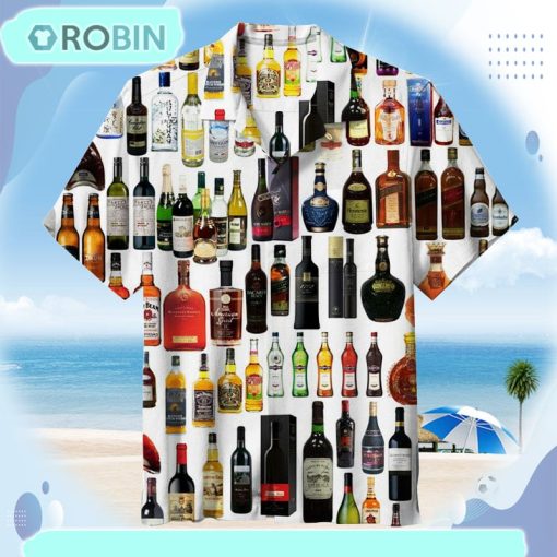 Different types of liquor bottles Hawaiian Shirt