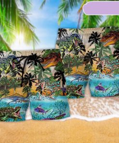 Dinosaur Developmental Story World Beach Short, Gift for Holiday Summer