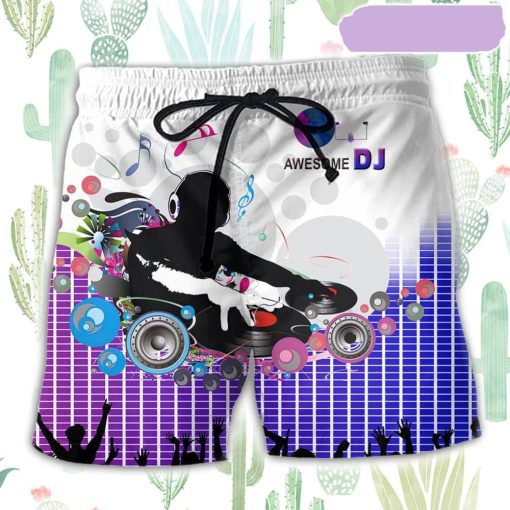 DJ Awesome Sound Remix Beach Short, Gift for Holiday Summer
