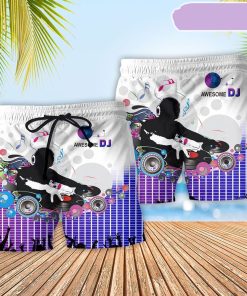 DJ Awesome Sound Remix Beach Short, Gift for Holiday Summer