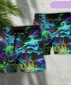 DJ Stunning Color Music Beach Short, Gift for Holiday Summer
