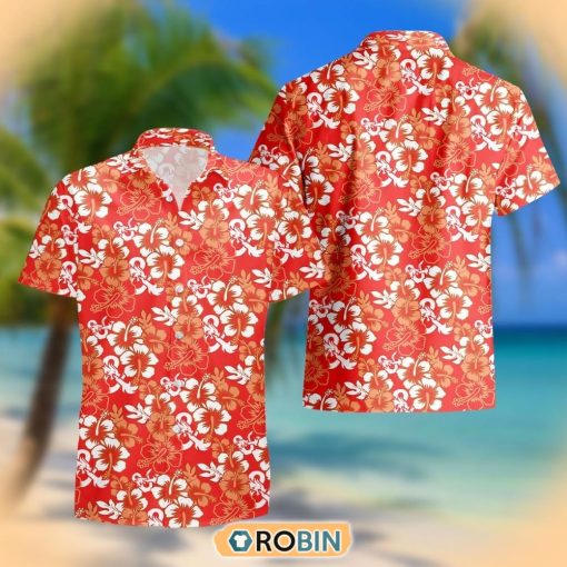 DnD Gift For Dungeons And Dragons Players Orange Hawaiian Shirt