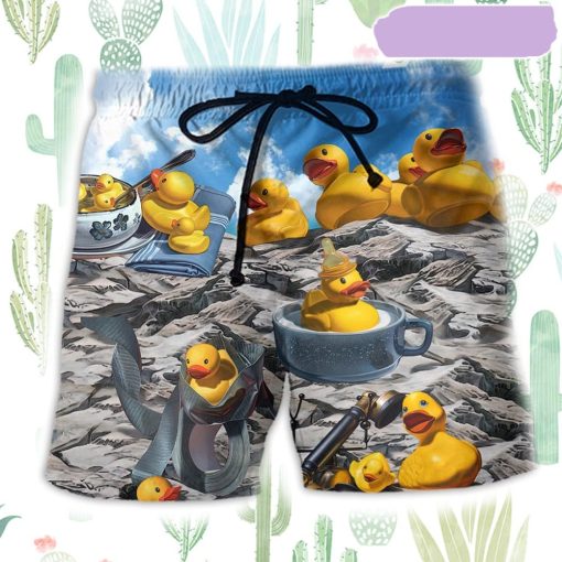 Duck Better With Rubber Duck Beach Short, Gift for Holiday Summer