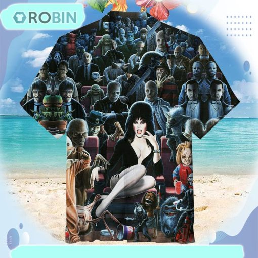 Elvira Mistress of the Dark Unisex Hawaiian Shirt