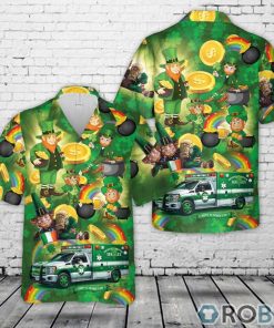 EMS Car St Patrick’s Day Hawaiian Shirt