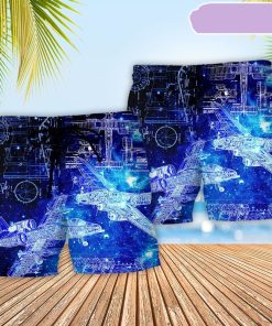 Engineer Aerospace Style Beach Short, Gift for Holiday Summer