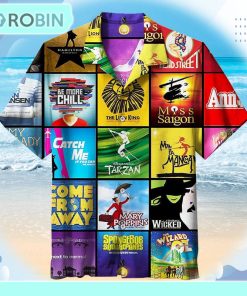 Favorite Musicals Broadway Shows Universal Hawaiian Shirt
