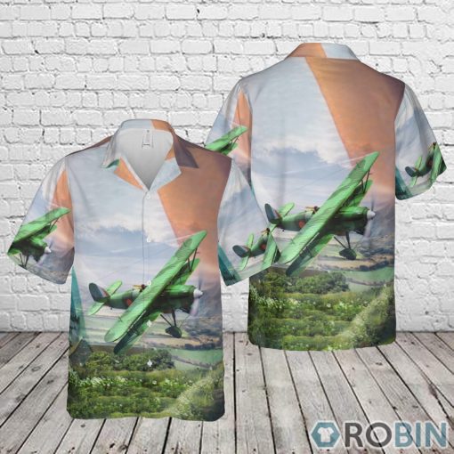 Fighter Aircraft St Patrick’s Day Hawaiian Shirt