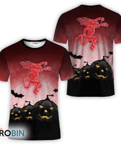 Fireball Whisky Halloween Night Pumpkin 3D All Over Printed T-Shirt