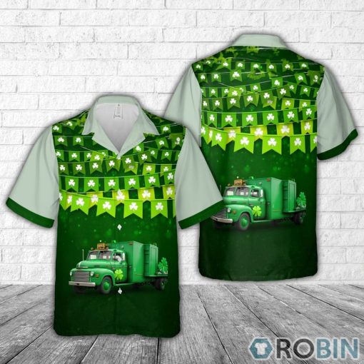 Firefighter Saint Patrick’s Day Hawaiian Shirt