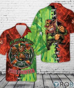 Firefighter Saint Patrick’s Day Leprechaun Hawaiian Shirt Firefighter Saint Patrick’s Day Leprechaun Hawaiian Shirt