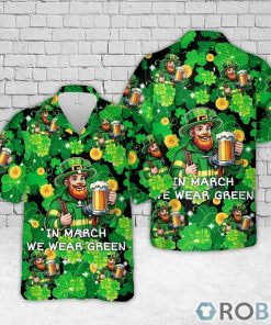 Firefighter Saint Patrick’s Day Leprechaun With Beer Hawaiian Shirt Firefighter Saint Patrick’s Day Leprechaun With Beer Hawaiian Shirt