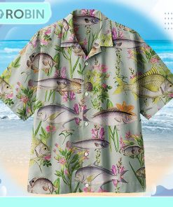 Fish And Flowers On Land Universal Hawaiian Shirt Fish And Flowers On Land Universal Hawaiian Shirt