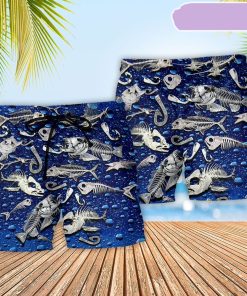 Fishing Sawbones Blue Basic Beach Short, Gift for Holiday Summer Fishing Sawbones Blue Basic Beach Short, Gift for Holiday Summer