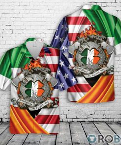 Flag Firefighter Saint Patrick’s Day Leprechaun Hawaiian Shirt Flag Firefighter Saint Patrick’s Day Leprechaun Hawaiian Shirt