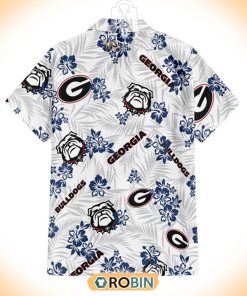 Floral Georgia Bulldogs Hawaiian Shirt Floral Georgia Bulldogs Hawaiian Shirt