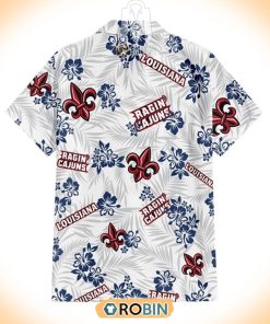 Floral Louisiana Ragin’ Cajuns Hawaiian Shirt