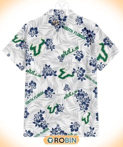 Floral South Florida Bulls Hawaiian Shirt