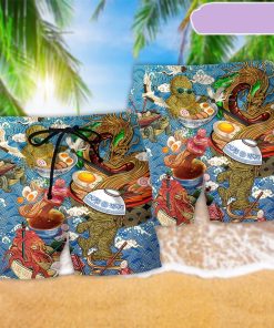 Food Ramen Fixes Everything Beach Short, Gift for Holiday Summer