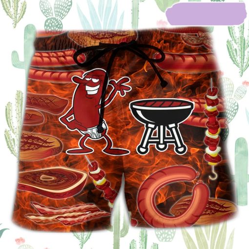 Food Sausage It’s Not A Party Beach Short, Gift for Holiday Summer