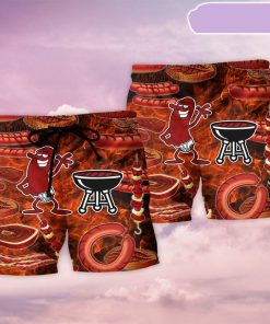 Food Sausage It’s Not A Party Beach Short, Gift for Holiday Summer