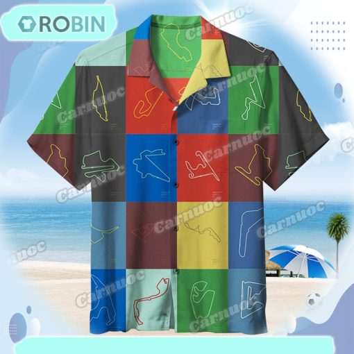 Formula 1 Circuits Hawaiian Shirt